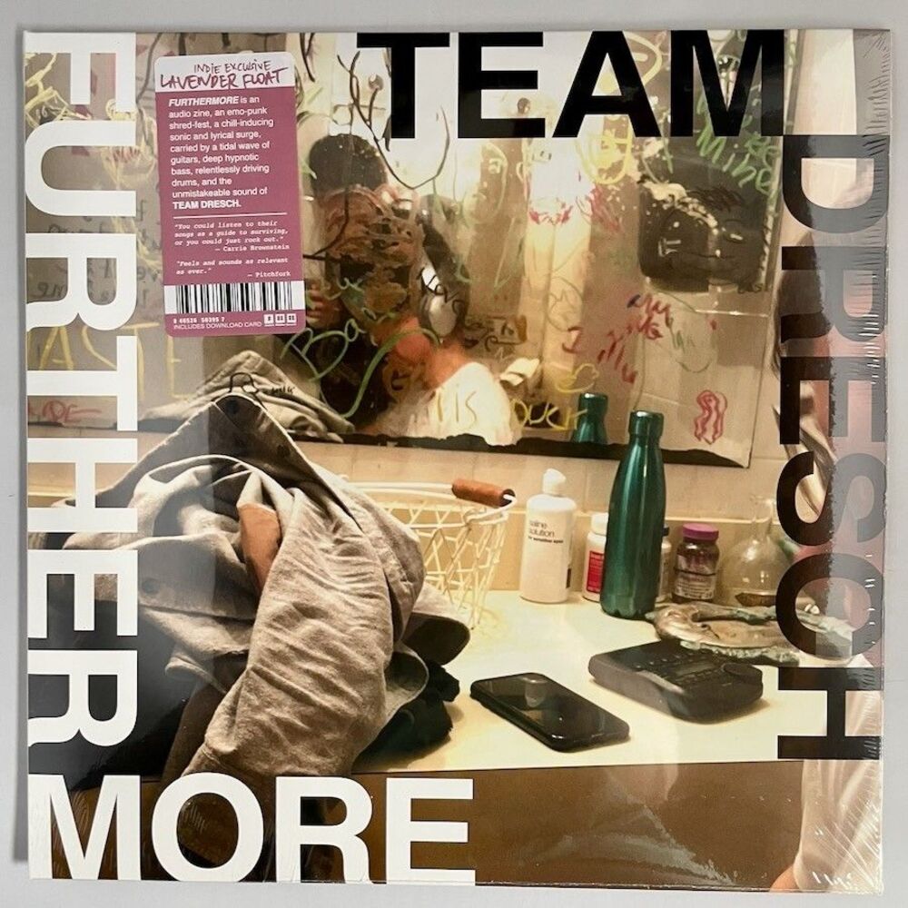 Team Dresch – Furthermore – Lavender Float Vinyl Record, New, Sealed. Riot Grrl